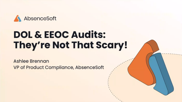 Title page that says" DOL & EEOC Audits: They