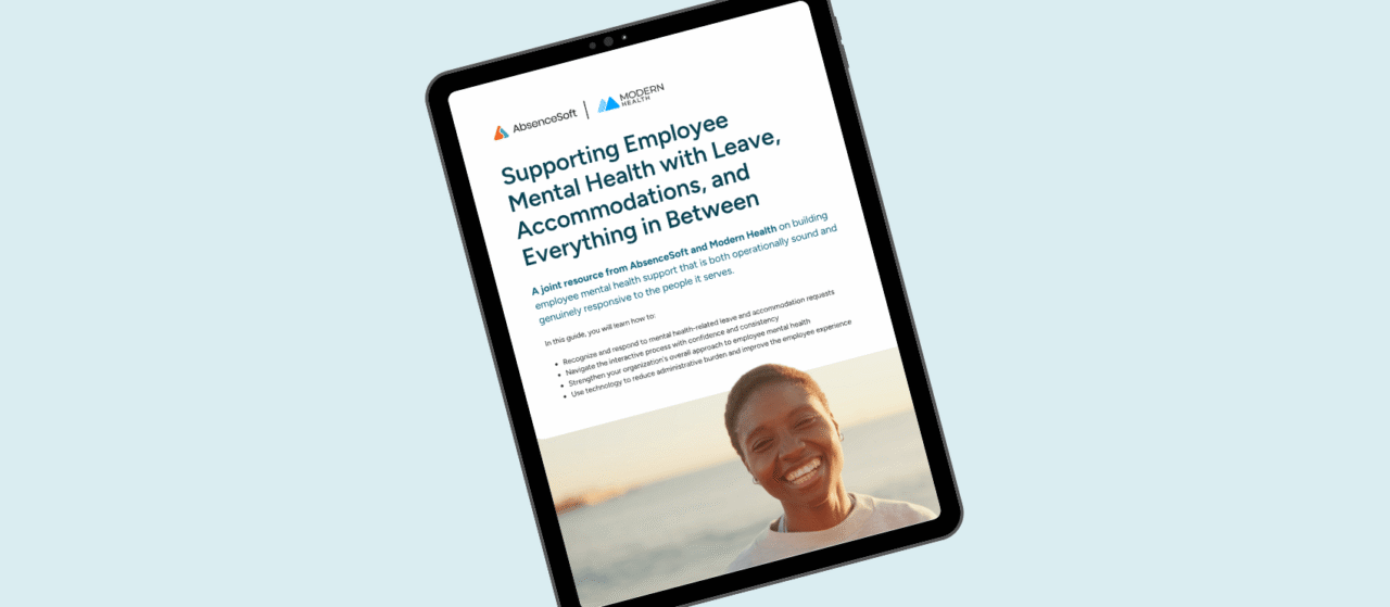 HR Guide to Supporting Employee Mental Health with Leave, Accommodations, and Everything in Between
